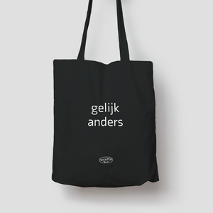 Totebag / gelijk anders